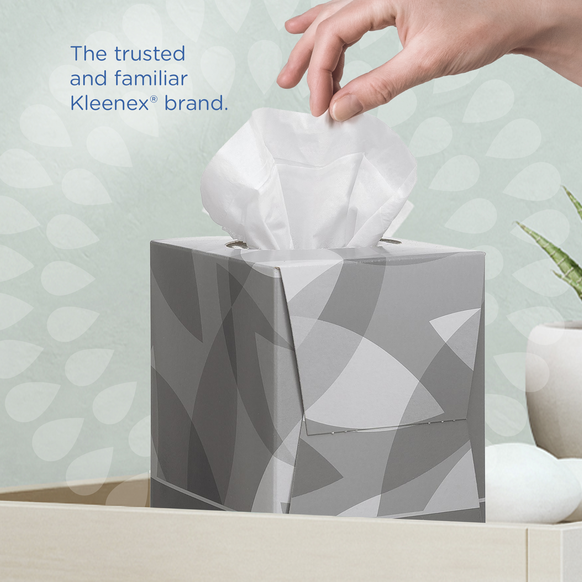 PAÑUELOS TISÚ KLEENEX FACIALES 2C CUBO PQ 90UD CJ 12