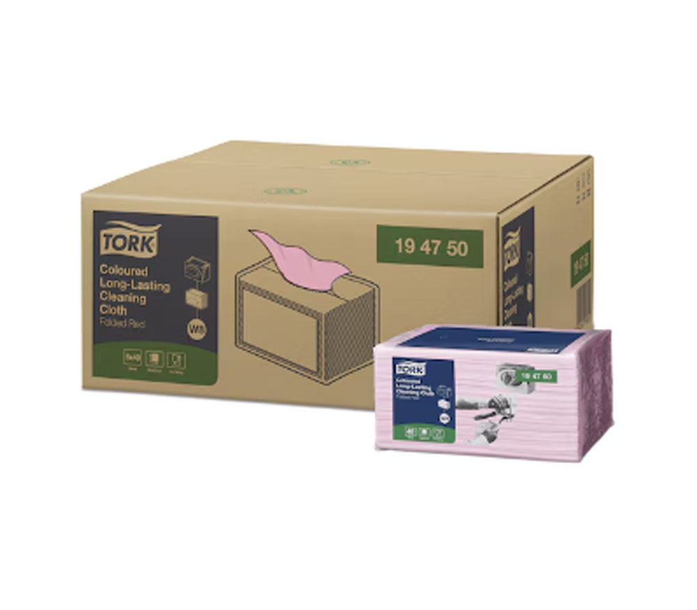 PAÑO TORK LARGA DURACIÓN W8 ROSA 30X38 PQ 40UD