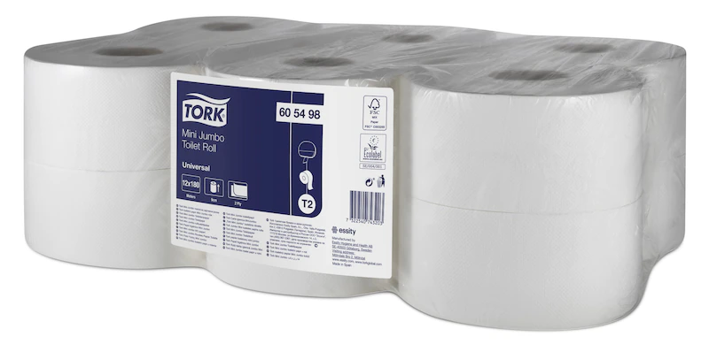 HIGIÉNICO INDUSTRIAL TORK 2C 180M/1029S FARDO 12 ROLLOS