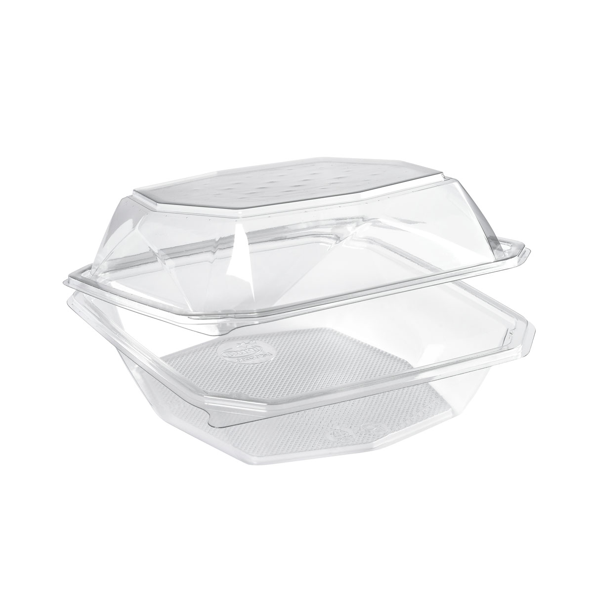 CAJA OCTAVIEW RPET TRANSPARENTE 800ML 185X185X90MM CJ 255UD