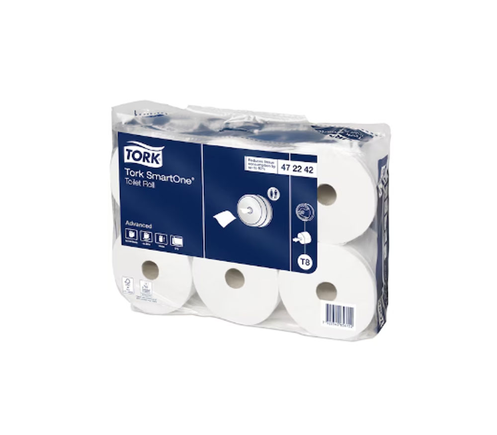 HIGIÉNICO INDUSTRIAL SMARTONE 2C 207M/1150S T8 TORK FARDO 6 ROLLOS