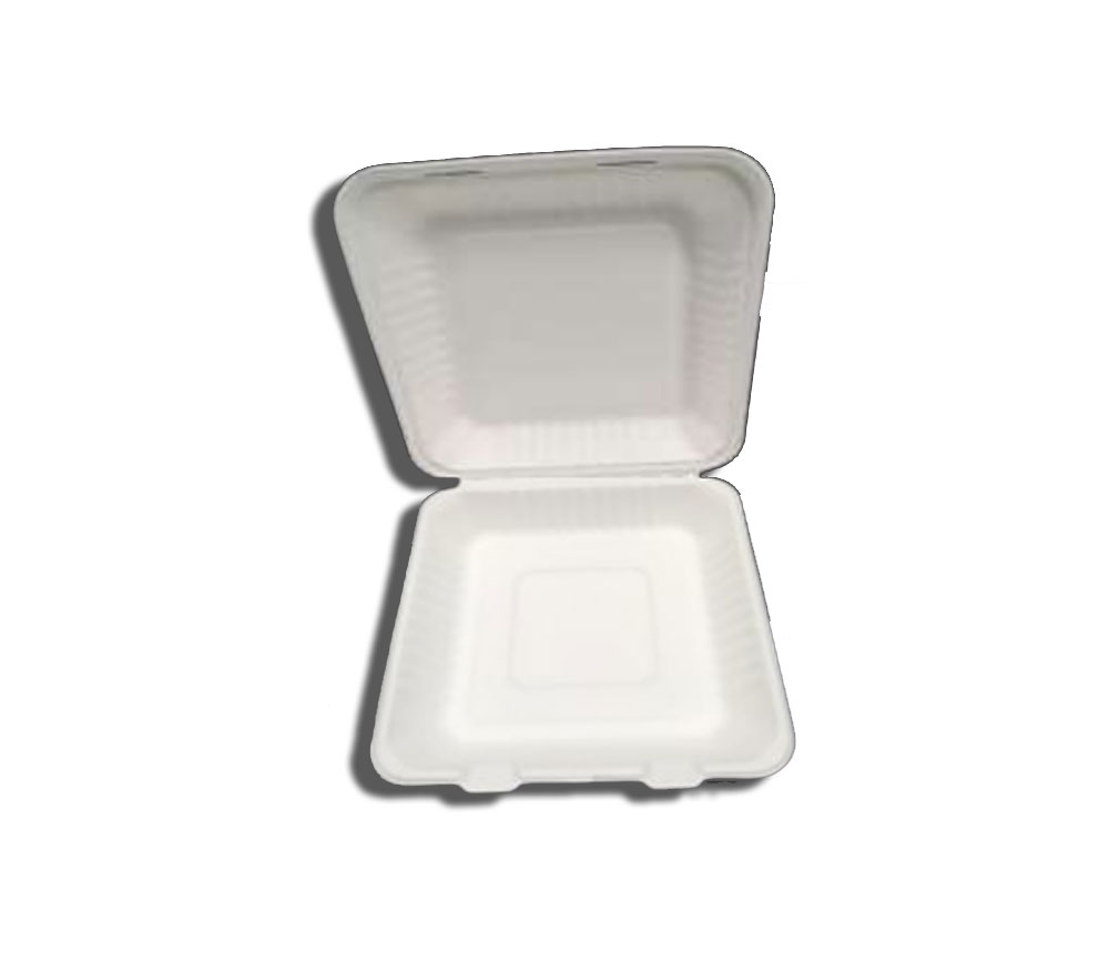 PORTAMENU FIBRA CAÑA 230X230X80 1200ML, CJ 200.