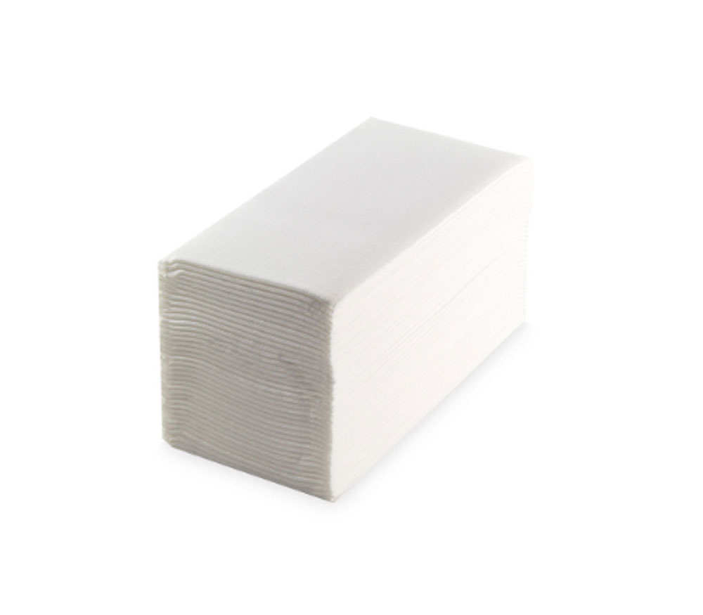 SERVILLETA BLANCA 1/6 PUNTA A PUNTA 30X40CM 2C CJ 3000UD