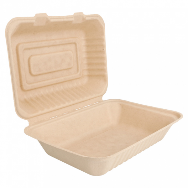 CAJA RECTANGULAR BAGAZO BIONIC NATURAL 1000ML 16.5X22.5X6.4CM CJ 200UD
