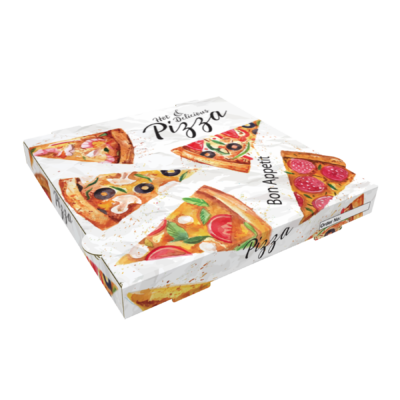CAJA PIZZA 26X26X3,5CM CJ 100UD