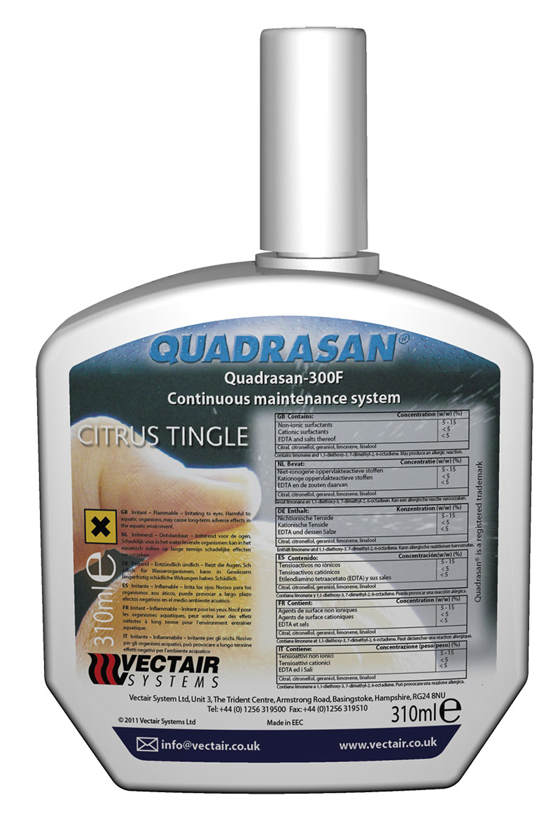 CARGA BACTERIOSTÁTICO QUADRASAN CITRUS TINGLE 300ML