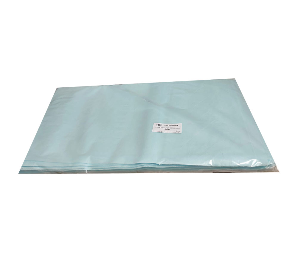 TOALLA DESECHABLE SECADO SPUNLACE AZUL 58GR/M2 80X40CM PQ 100 UD