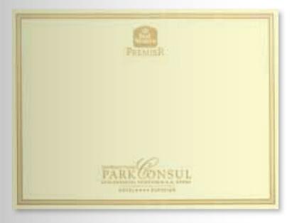 DUETTO BURDEOS CON SERVILLETA VAINILLA TISSU DUNI 29,5X42,3 CJ 250UD