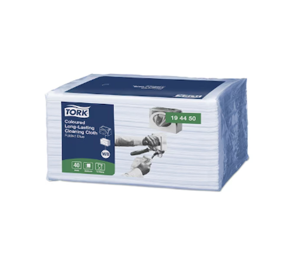 PAÑO TORK LARGA DURACIÓN W8 AZUL 30X38 PQ 40UD