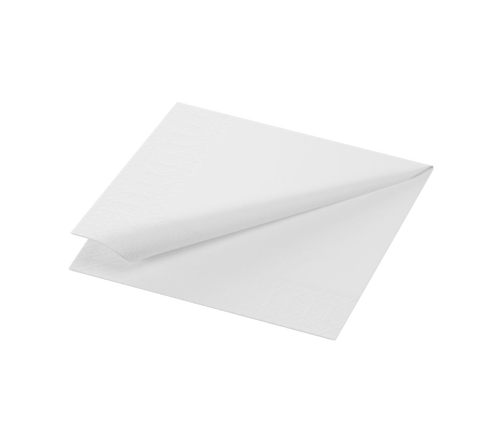 SERVILLETA DUNI BLANCO TISSU 24X24 2C CJ 2400UD