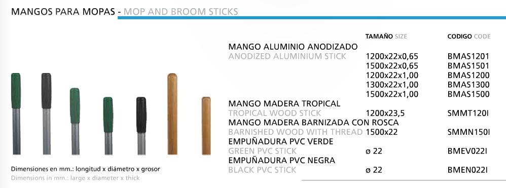 MANGO ALUMINIO MOPA 120CM