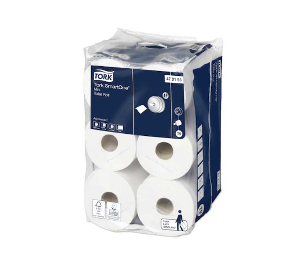 HIGIÉNICO INDUSTRIAL TORK SMARTONE MINI 2C 111M/620S T9-FARDO 12 ROLLOS