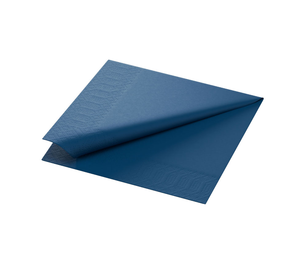 SERVILLETA DUNI AZUL OSCURO 33X33CM 3C CJ 1000UD