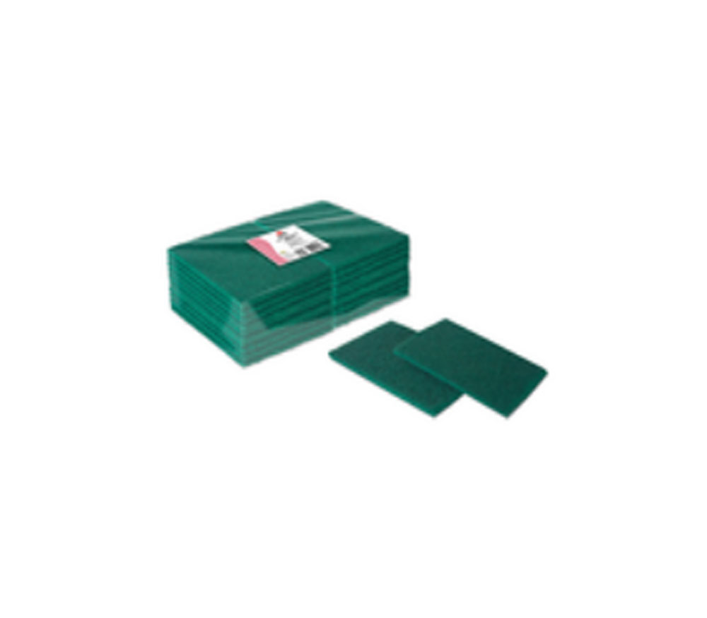 ESTROPAJO FIBRA VERDE EXTRA AMAPOLA 15X20CM PQ 20UD**USAR 00411**