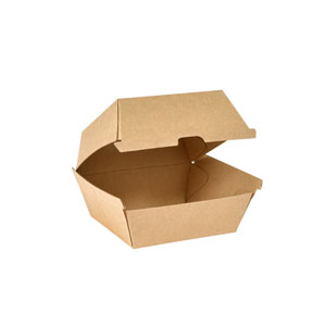 CAJA CLAM SMALL CARTÓN MARRÓN 105X102X84MM CJ 220UD