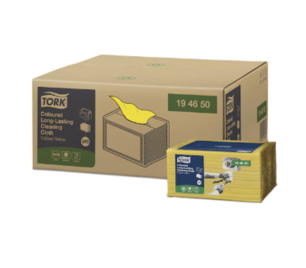 PAÑO TORK LARGA DURACIÓN W8 AMARILLO 30X38 PQ 40UD