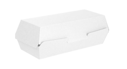 CAJA HOT DOG 232X90X63 MM BLANCO CARTÓN CARTONCILLO  CJ 450 UD