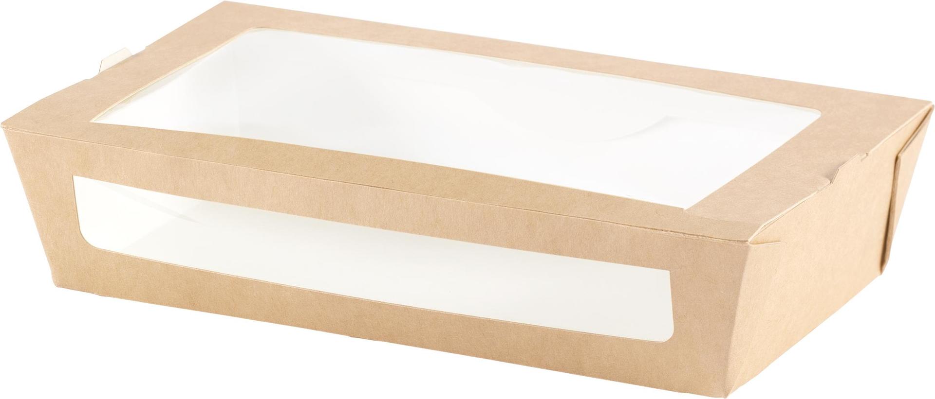 CAJA CON ABERTURA CARTÓN PLA MARRÓN 900ML 200X120X45MM CJ 250UD