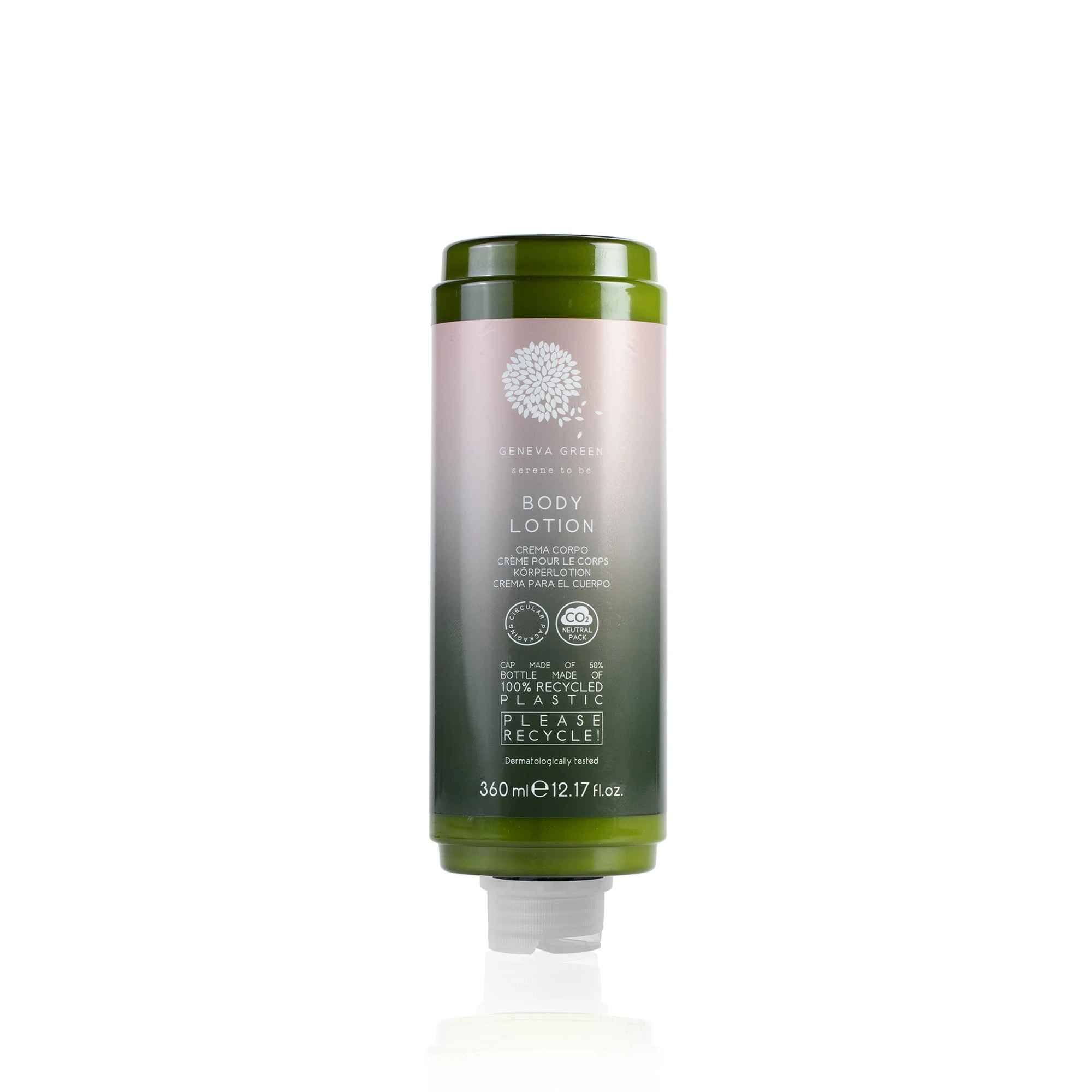 CREMA HIDRANTANTE GENEVA GREEN BOTELLA 360ML CJ 18UD