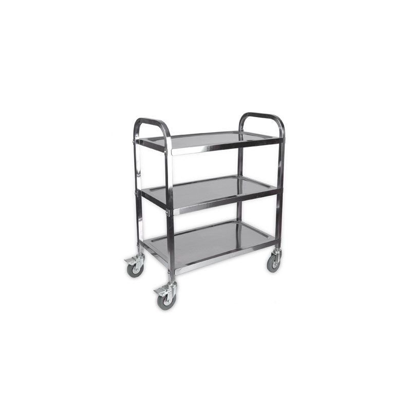 CARRO CAMARERA INOX 3 BANDEJAS 50X95X90CM.