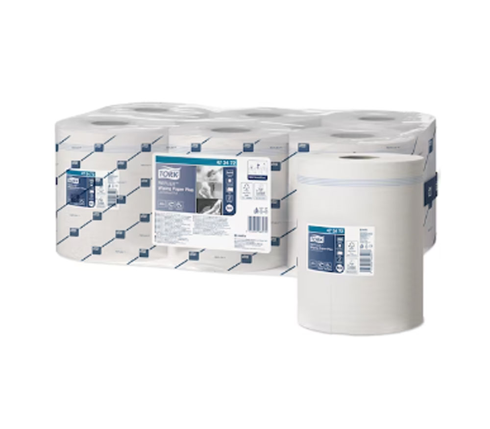 BOBINA SECAMANOS TORK REFLEX BLANCO 2C 150M 450S FARDO 6 ROLLOS