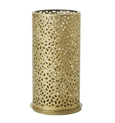 CANDELABRO METAL ORO BLISS DUNI 7,5X14 CJ 4UD