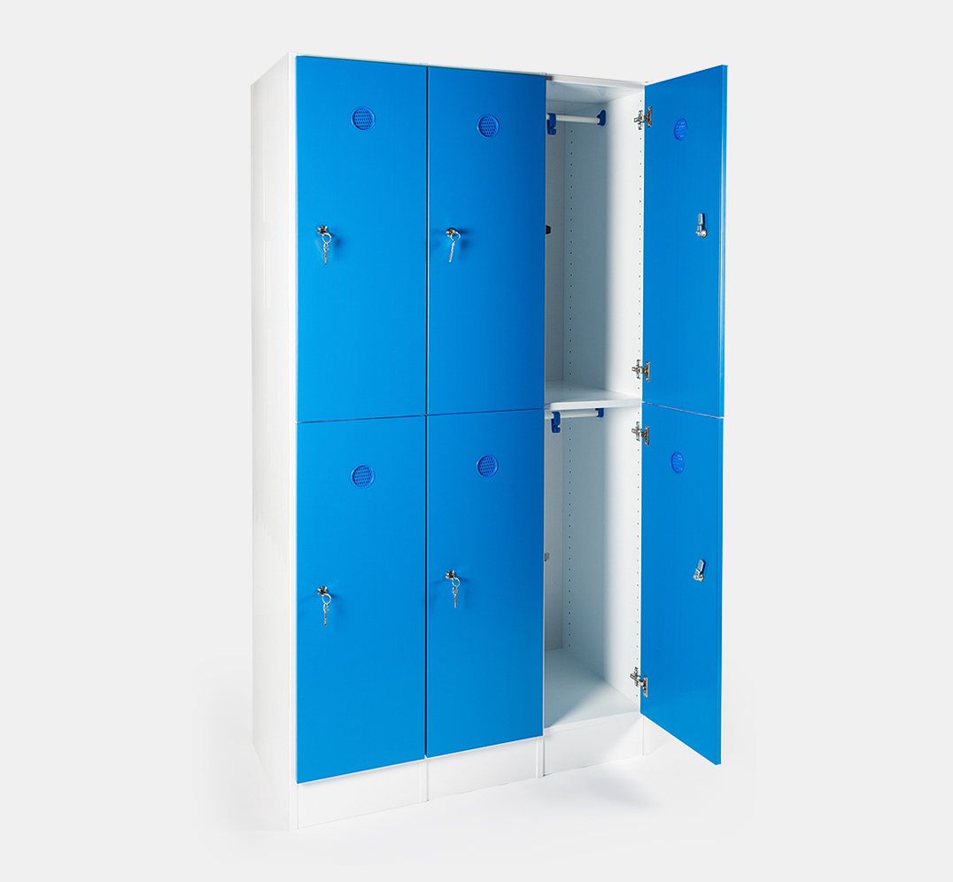 TAQUILLA 3 MÓDULOS 2 PUERTAS 933X470X1720MM BLANCA
