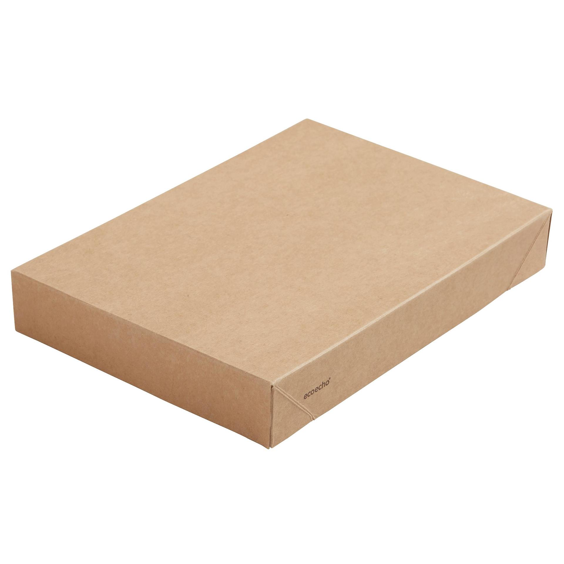 TAPA CAJA VIKING BRICK CARTÓN PLA MARRÓN 200X140X30MM CJ 300UD