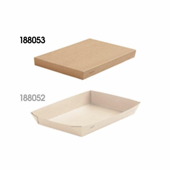 TAPA ABERTURA PARA CAJA VIKING BRICK 188103 CARTÓN PE MARRÓN 200X140X30MM CJ 300UD